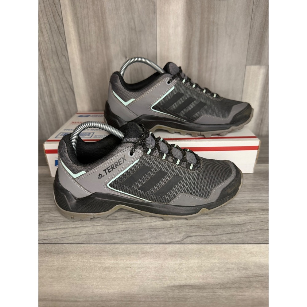 Adidas Terrex Eastrail Hiking Shoes Mens 7 Grey Good Traxion Trail EE6566